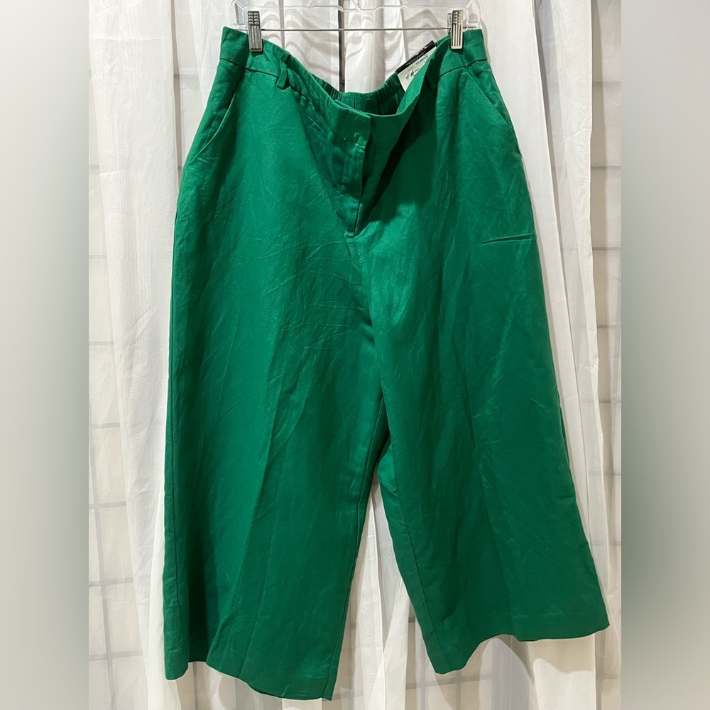 WORTHINGTON Wide-Leg Emerald Green Culotte Pants WOMEN SIZE XXL - Picture 5 of 11